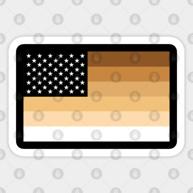 black american flag Black American Flag Pride Sticker TeePublic